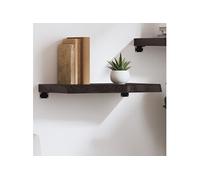 vidaXL Étagère Murale Marron foncé Bois chêne Massif traité