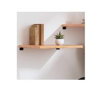 Wandschap 60x60x(2-4) cm behandeld massief eikenhout lichtbruin363654