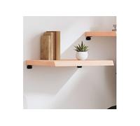 vidaXL Wandschap 60x60x(2-6) cm onbehandeld massief eikenhout363535 Marron G