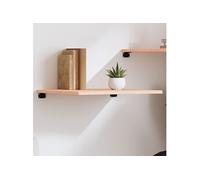 Wandschap 60x60x2 cm onbehandeld massief eikenhout363533