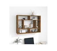 vidaXL Étagère murale Chêne fumé 75x16x55 cm Bois d'ingénierie