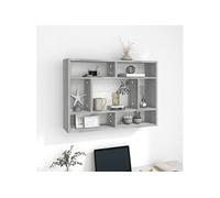 Étagère Murale Chêne Fumé 75x16x55 cm Bois d'Ingénierie Suspendue vidaXL