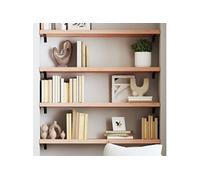 Wandschap 80x30x(2-4) cm onbehandeld massief eikenhout363543