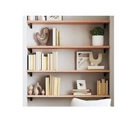 vidaXL Étagère Murale, Dessus de Table avec Bord Vivant, Tablette Suspendue avec Rangement, Rustique, Bois de Chêne Massif Non Traité