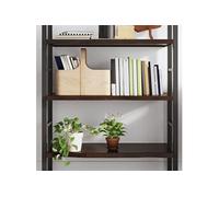 vidaXL Wandschap 80x60x(2-4)cm behandeld massief eikenhout donkerbruin363792 Marron G
