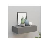 Wandschap met lade 40x23,5x10 cm MDF grijs330245