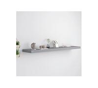 vidaXL Étagère murale flottante gris 120x23,5x3,8 cm MDF