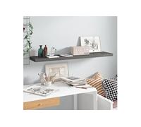 Wandschap zwevend 120x23,5x3,8 cm MDF hoogglans grijs323799