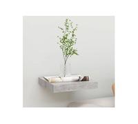 Wandschap zwevend 23x23,5x3,8 cm MDF betongrijs326588