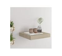 Wandschap zwevend 23x23,5x3,8 cm MDF eikenkleur323865