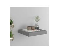 Etagère Murale Flottante Etagère Suspendue Support Mural Bibliothèque Salon Salle de Séjour Maison Intérieur Gris 23x23,5x3,8 cm MDF
