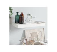 Wandschap zwevend 40x23x3,8 cm MDF hoogglans wit323742