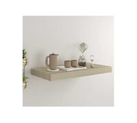 vidaXL Etagère Murale Flottante Etagère Suspendue Support Mural Bibliothèque Salon Salle de Séjour Maison Intérieur Couleur de Chêne 50x23x3,8 cm MDF