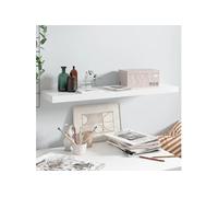 VidaXL Étagère murale flottante Blanc brillant 90x23,5x3,8 cm MDF