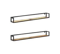 Wandschappen 2 st 160 cm massief gerecycled hout320677