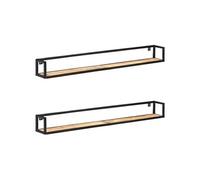 2x Etagères Murales 120 cm Bois de Récupération Massif Suspendues Salon vidaXL