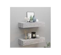 Etagère à Tiroir Murale Blanc 40x23,5x10 cm MDF Flottante Suspendue vidaXL