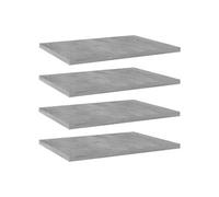 Étagère Murale Flottante - VIDAXL - 4 pcs - Bois Panneaux de Particules - Gris Béton - Contemporain