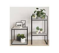 vidaXL Étagères Murales 4 pcs, Tablettes Suspendues avec Rangement, Étagères à Livres Flottantes, Décorations de Salon, Sonoma Gris Bois Ingénierie