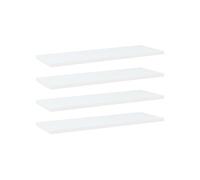 Vidaxl Panneaux De Bibliothèque 4 Pcs Blanc Bois D¿Ingénierie Blanc