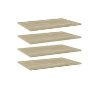 Étagères Murales Tablettes Suspendues 4 pcs Chêne Marron Bois Ingénierie vidaXL