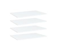 vidaXL Étagères murales 805250 – 4 pièces 60×40×1,5 cm bois aggloméré blanc