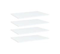 Vidaxl Panneaux De Bibliothèque 4 Pcs Blanc 60x40x1,5 Cm Aggloméré