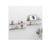 Wandschappen 4 st 80x9x3 cm betongrijs326706