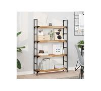 vidaXL Wandschappen 4 st zwevend olieafwerking 80x20x4 cm acaciahout3279586 Marron G