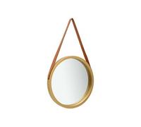 Wandspiegel met band 40 cm goudkleurig320361