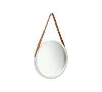 Wandspiegel met band 50 cm zilverkleurig320366