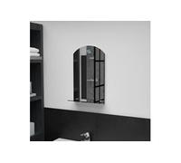 vidaXL Miroir mural avec étagère 30x50 cm Verre trempé