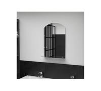 vidaXL Miroir mural avec étagère pour salle de bain/salon/chambre – Verre trempé 40x60 cm