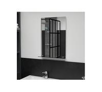 vidaXL Miroir mural 249438 – avec étagère, verre trempé 40x60 cm