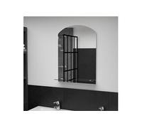 Miroir Mural avec Etagère Verre Trempé Cosmétique Maquillage Chambre vidaXL