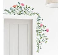 WandSticker4U®- Stickers muraux PÉTALES de FLEURS (110x47cm) I autocollants décoratifs sticker mural plantes vertes printemps I Décor pour salon chambre cuisine couloir Entrée chambre d'enfant
