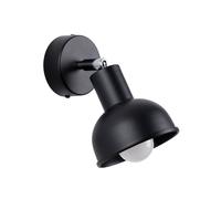 Wandstrahler Licht-Erlebnisse Leona Acier Noir E27, H:17 cm, Orientable