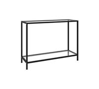 Wandtafel 100x35x75 cm gehard glas transparant322835