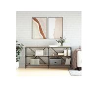 vidaXL Table Console chêne Sonoma 160x30x75cm Bois d'ingénierie et Fer