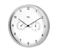 Wanduhr 30 cm mit Thermometer und Hygrometer