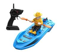 WANENGEDIY Bateau de surf RC 2,4 GHz avec design voile, 2 batteries, portée de 50 m
