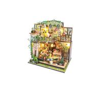 WANENGEDIY Maison de fleurs Darcy miniature à monter soi-même - 1/24 - Kit de maquette architecturale miniature - Cadeaux pour les amateurs de travaux manuels - Décoration artistique pour adultes -