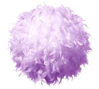 Waneway 50cm Abat-jour Plume pour Lampe Plafond, Abat Jour Suspension Lustre pour Lampe de Table ou Lampadaire, Décoration pour Chambre à Coucher, Salon, Mariage ou Fête, Violet