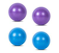 Wanfoou Lot de 4 ballons de gymnastique, 25 cm, pour yoga, pilates, petits exercices, enfants, antidérapants, super légers, pour yoga, maison, bureau, siège