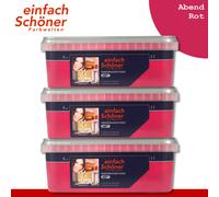 Wang einfach Schöner Farbwelten 3 x 1 L Innenwandfarbe Mat Soirée Rouge