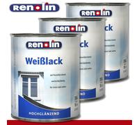 Wang Renolin 3 x 750 ML Blanc Laqué Brillant Bois Fer Acier Intérieur Extérieur