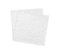 WANG TII DOO 2 pièces Panneaux Acryliques Transparents Texturés Effet Pierre, 150 mm x 150 mm Épaisseur 3-10 mm, Faciles à Couper pour Bricolage Projets Et Panneaux,150x150x10mm