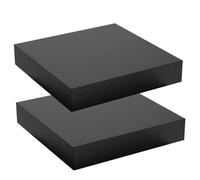 WANG TII DOO 2Pcs Blocs en Caoutchouc Coussins Antivibrations en Caoutchouc 200x200mm Épaisseur 3-8mm pour Équipements Industriels, Véhicules, Sol,200 * 200 * 8mm 2pcs