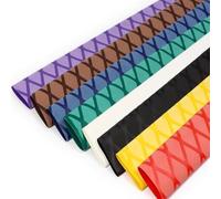 WANG TII DOO 3PCS Tuyau Thermorétractable Texturé 50mm, Poignée De Vélo, Isolant pour Cannes À Pêche, Poignée Antidérapante Haute Résistance pour Équipement Sportif,50mm Diameter Red