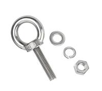 WANG TII DOO Boulon À Œil Robuste en Acier Inoxydable M14 304 avec Rondelles Et Écrous pour L'intérieur Et L'extérieur,M14×150mm